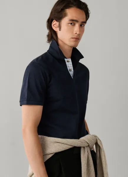 Hackett Classic Fit Short Sleeve Mercerised Polo