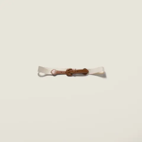 Leather and cord belt