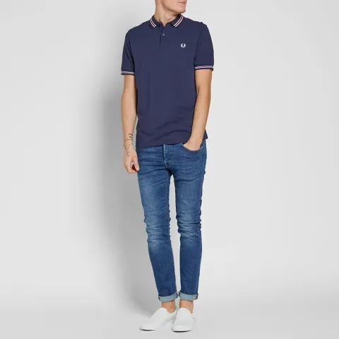 Fred Perry Bomber Stripe Pique Polo