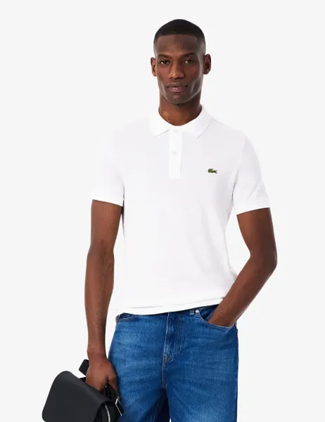 Lacoste Slim Fit Pure Cotton Polo Shirt White