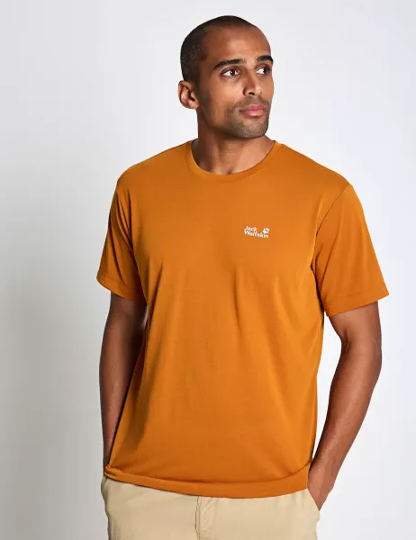 Jack Wolfskin Crew Neck T-Shirt Brown