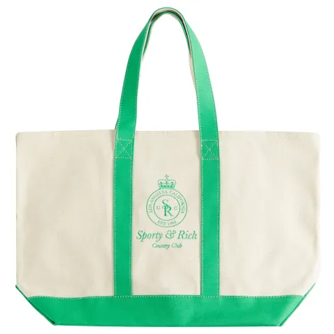 Crown Logo Two Tone Tote Bag