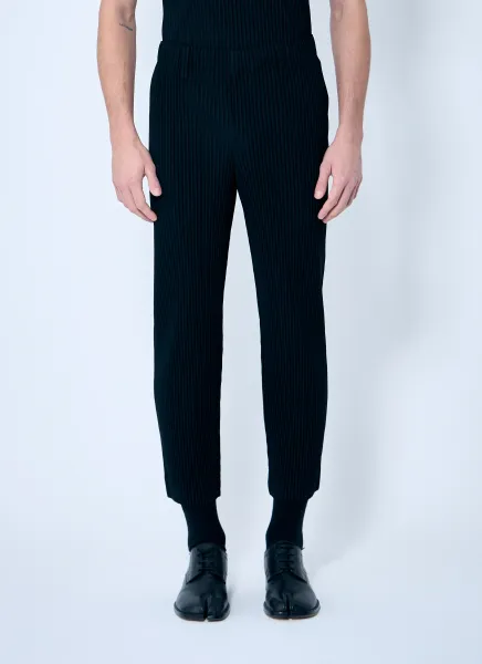 Pleated Pants With Belt Loops