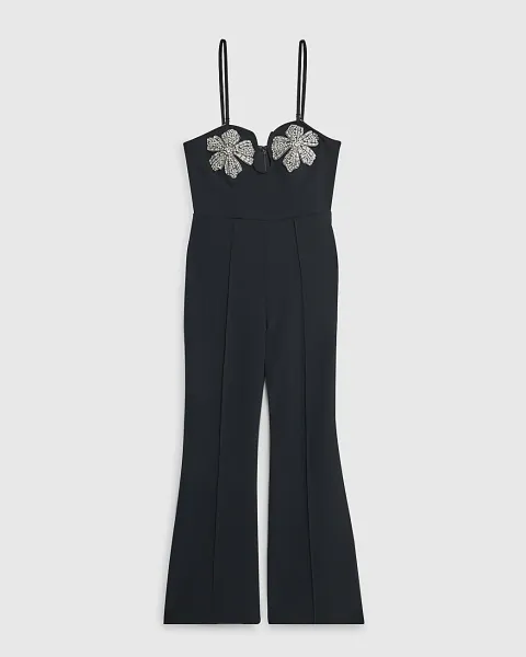 River Island Petite Embellished Bandeau Jumpsuit