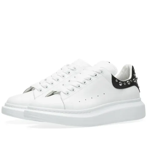 Wedge Sole Studded Heel Tab Sneaker