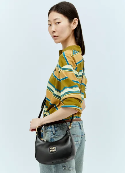 Leather Hobo Shoulder Bag