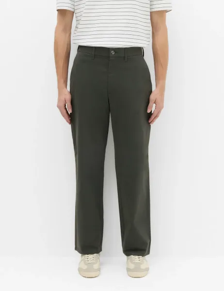 Loose Fit Stretch Chinos Dark Pewter