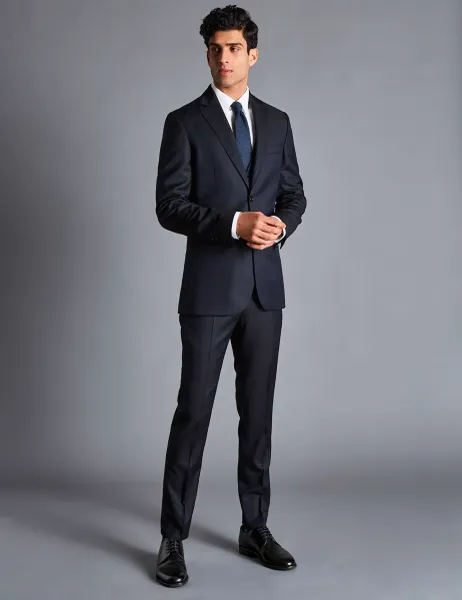 Charles Tyrwhitt Slim Fit Italian Luxury Suit Jacket Navy