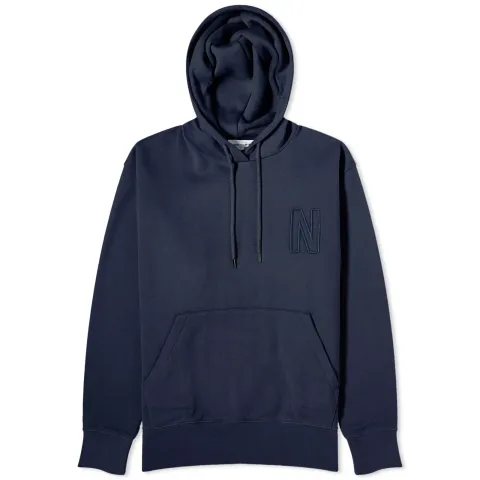 Arne Relaxed N Logo Hoodie