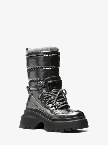 Shiloh Metallic Mixed-Media Boot