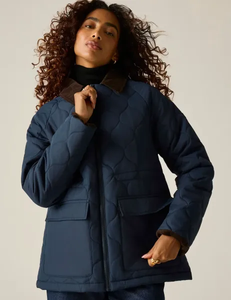 Regatta Amira Quilted Country Jacket Navy
