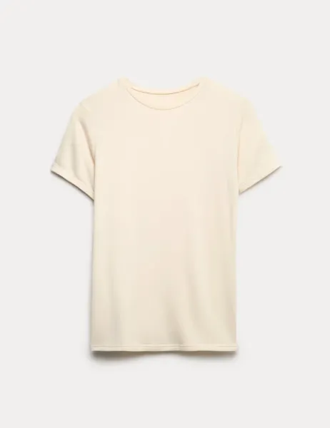 Marks & Spencer Heatgen Medium Short Sleeve Thermal Top Cream
