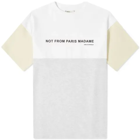 Drôle de Monsieur Not From Paris Madame Panelled T-Shirt