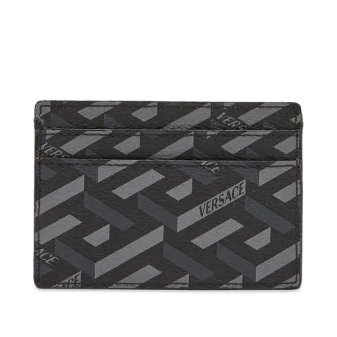 Monogrammed Geometric Logo Card Holder