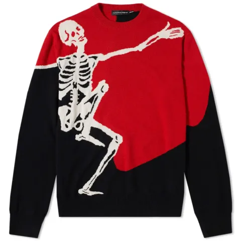 Dancing Skeleton Crew Knit