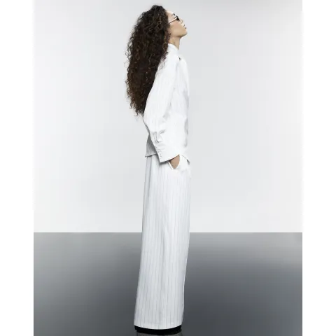 River Island Stripe Wide Leg Trousers