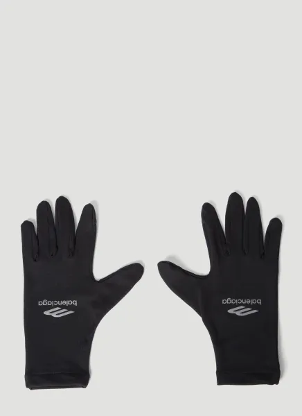 Technical Logo Print Gloves