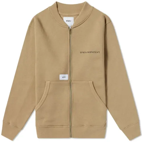 Gps Zip Through Bomber Jacket