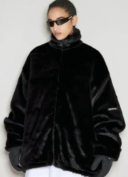 Faux-Fur Zip-Up Jacket