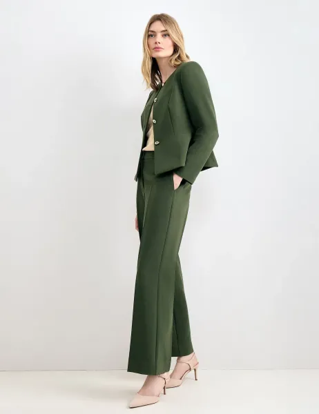 Phase Eight Straight Leg Trousers Green