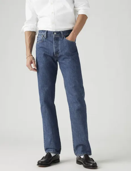 Levi's Levi's 501 Straight Fit Jeans Blue Denim