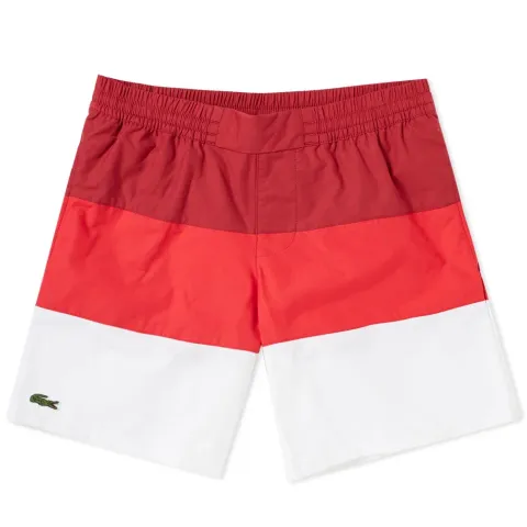 Wide Stripe Swim Short