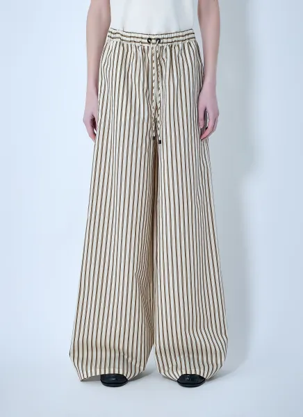 Wide-Leg Drawstring Trousers