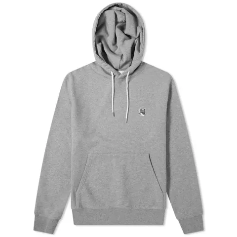 Maison Kitsuné Grey Fox Head Patch Classic Hoody