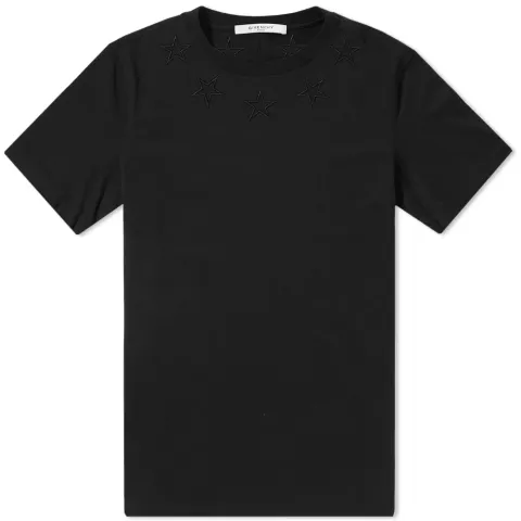 Star Embroidered Neck Tee