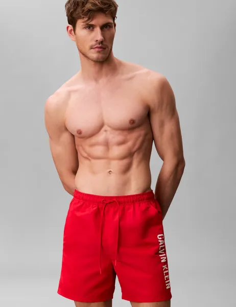 Calvin Klein Intense Power Swim Shorts Red