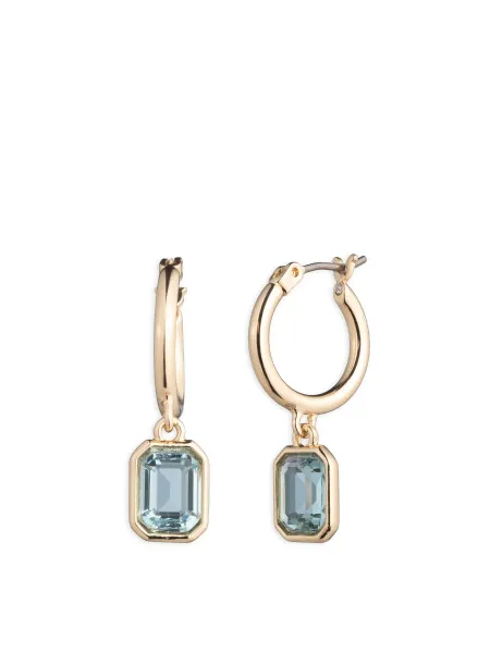Lauren Ralph Lauren Pe 15Mm Stone Hoop W Drop Gld/Aqua