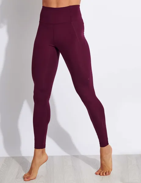 Girlfriend Collective Compressive High Waisted Leggings Burgundy