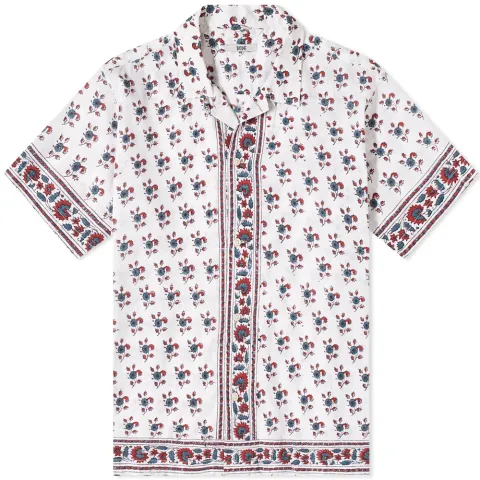 Indigo Daisy Block Vacation Shirt