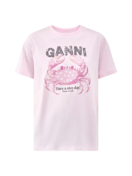GANNI Basic Jersey Graphic T-Shirt