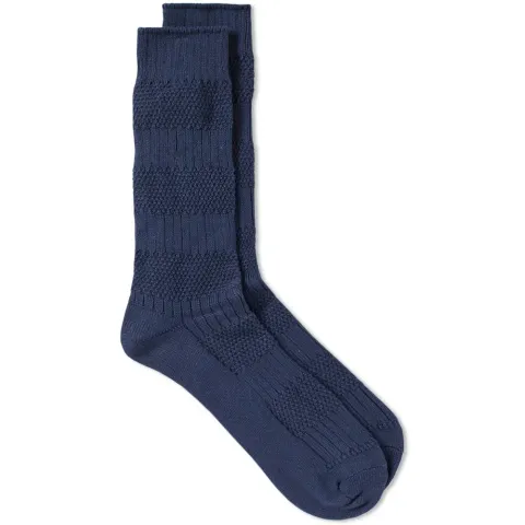 Moss Stitch Crew Sock