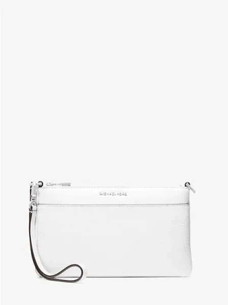 Michael Kors Jet Set Medium Pebbled Leather Convertible Wristlet