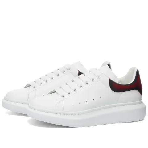 Burnished Heel Tab Wedge Sole Sneaker