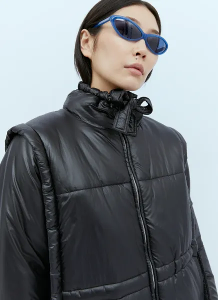 Shiny Quilt Vest Jacket