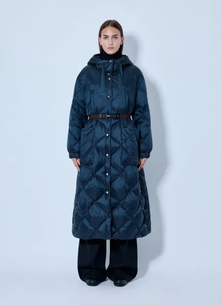 Max Mara Quilted Hooded Puffer Coat