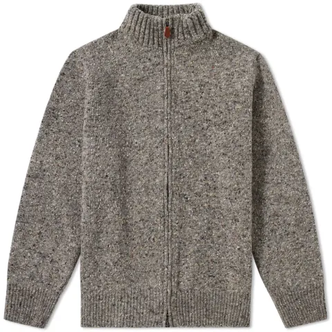 Inis Meáin Donegal Full Zip Cardigan