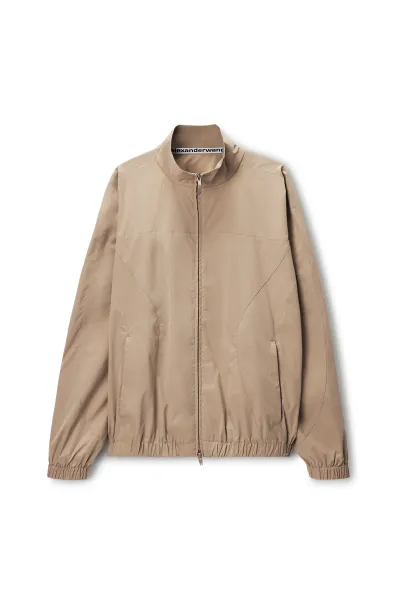 PERFORATED LOGO TRACK JACKET