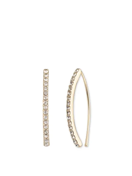 Ralph Lauren Thin Pavé Threader Earrings