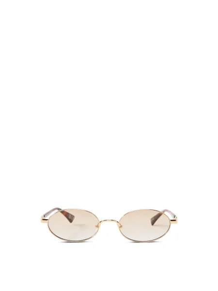 Le Specs Icicle Oval Sunglasses