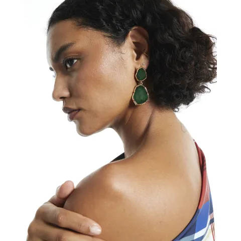 River Island Irregular Double Drop Earrings