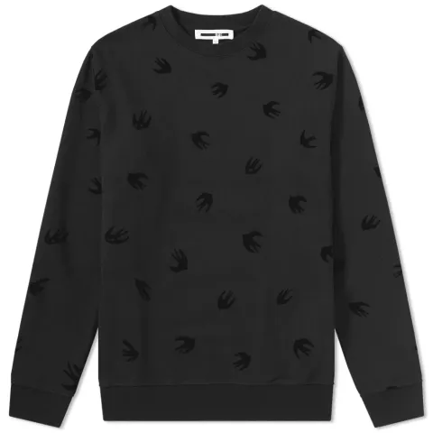 McQ Alexander McQueen Flocked Swallow Sweat