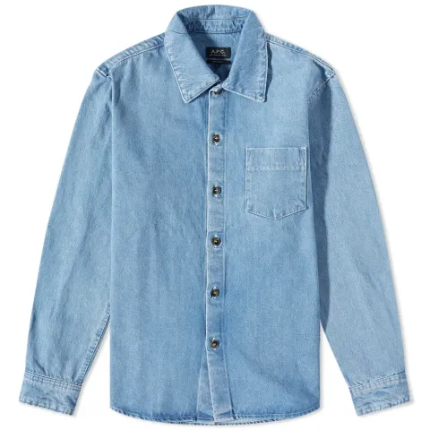 A.P.C. Victorio Denim Logo Overshirt