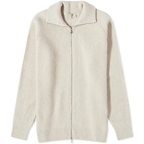 Thatch Ribbed Zip Knit