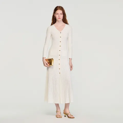 Fancy knit maxi dress