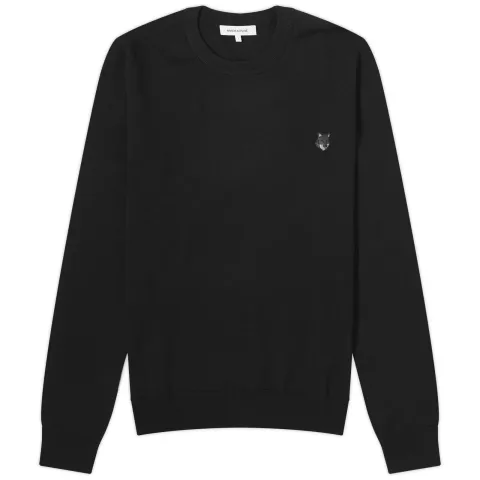 Bold Fox Head Patch Crew Jumper