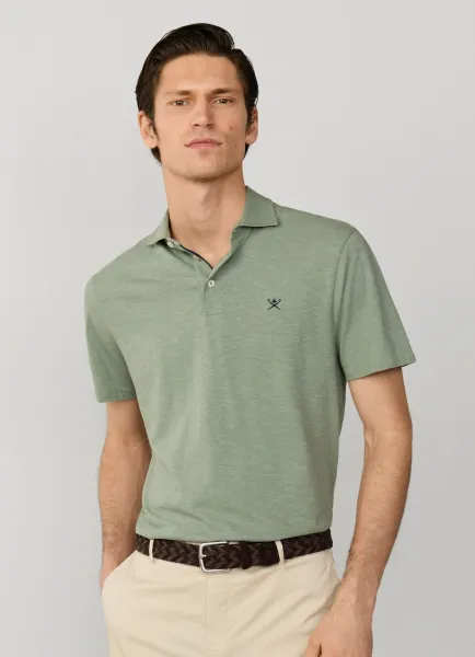 Classic Fit Short Sleeve Linen Trim Polo